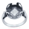 The Dome ring setting incorporates the sea glass into jewelry without altering the glass.