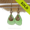 A great pair of Sea Glass Earrings for any beach lover!