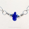 A close up detail to show  you the quality of the sea glass and silver work.