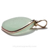 VERY LARGE & Long Seafoam Beach Aged Sea Glass Pendant In 14K G/F Original Wire Bezel©