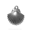 A solid sterling sea shell charm makes this a great choice for any beach lover!