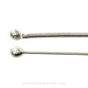 Our custom hand made head pins are 3 times thicker than the thickest premade pin on thee market. 