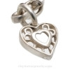 The heart charm finishes the piece perfect for any sea glass lover.