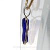 A side view shows you the quality of the bezel work and the thickness of the sea glass in this jewelry piece.