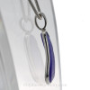 A side view shows you the quality of the bezel work and the thickness of the sea glass in this jewelry piece.