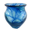 AN example of a Hartley and Wood Company Streaky art glass vase the verified source of this amazing and colorful sea glass.