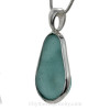 Stunning and large genuine sea glass in a pendant.