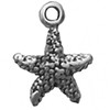 This is a detailed solid sterling starfish charm, not cheap stamped silver.