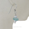 A lovely pair of matching sea glass earrings is included.