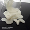 Milk Glass in opaque with little translucence. It was used in cosmetics like cold cream.
