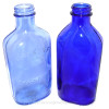 Lighter Blue Glass was used by the same products that used the richer more saturated Cobalt Glass. It was used first and is old and therefor much more rare.
