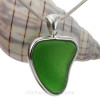 Custom pendant in sterling bezel from customer supplied sea glass.