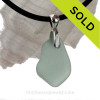 Seafoam green sea glass necklace