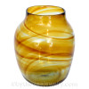 A Hartley Wood Streaky vase in yellow.