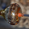 Tropical Solar Flare - SUPER ULTRA RARE Sea Glass Pontil In S/S Original Wire Bezel© Pendant