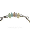 Amazing sea glass from Massachusetts in this solid sterling sea glass bangle bracelet!
