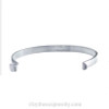 This is our thick flat Solid Sterling Bangle bracelet.
