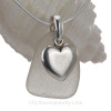 A perfect piece of natural pure white sea glass necklace.