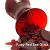 Ruby red sea glass originates from Anchor Hocking Royal Ruby glass.