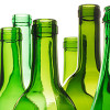 Many pieces of green sea glass originated as wine bottles.