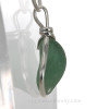 A side view shows you this thickness of the sea glass in this pendant.