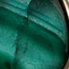 Unbroken - Crizzled Vivid Deep Green English Sea Glass Pendant In 14K Goldfilled Original Wire Bezel©