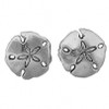 sterling stud sandollar earrings