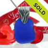 Cobalt Blue Sea Glass Pendant