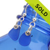 Sorry these blue sea glass earrings have been sold.