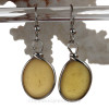 Ultra Rare - Large Golden Yellow In Sterling Silver Earrings In Original Wire Bezel©  