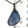 Carolina Beachfire - Light Blue Melted Sea Glass In Original Sterling Silver Wire Bezel© Pendant