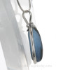 LARGE Vibrant Blue Hartley Wood  Sea Glass Pendant  In Sterling Silver Original Wire Bezel©