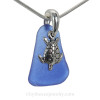 A simple sea inspired genuine sea glass necklace