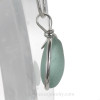 Seafoam Green Genuine English Sea Glass Sterling Wire Bezel© Necklace Pendant