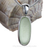 Stopper Stem Sea Glass Sterling Wire Bezel© Pendant