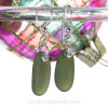 Simply Sea Glass - Long Seaweed Green Sea Glass Earrings