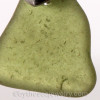 Dangley Elegant Limey Green Genuine Sea Glass Sterling Leverback Earrings.