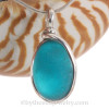 A vivid aqua multi color sea glass from Seaham England set in our Original Wire Bezel© setting.
