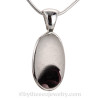 Ultra Rare Royal Purple Pontil Sea Glass Pendant In Silver Original Wire Bezel©