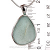 Large Thick Seafoam Green Sea Glass In Sterling Deluxe Wire Bezel© Necklace Pendant