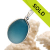 Sorry this lovely storm blue sea glass pendant has been sold!
