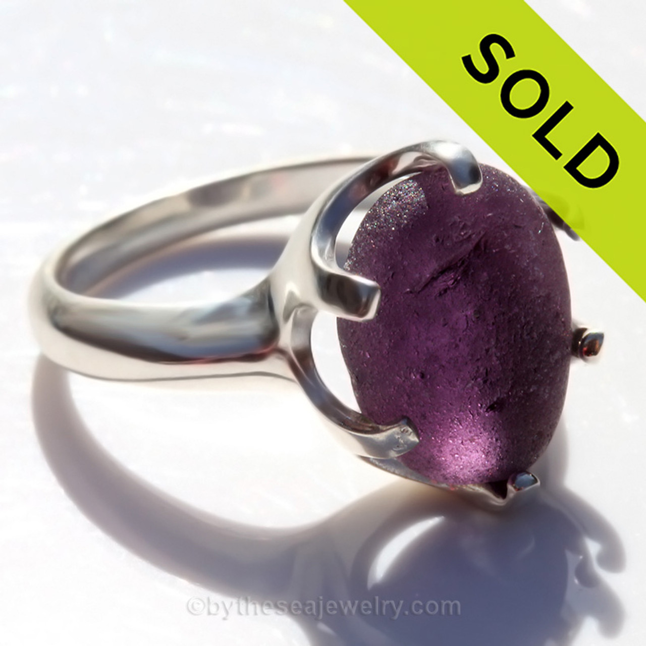 Glass Ring Dark Purple Milk – Oh Really? Beautiful home and giftware