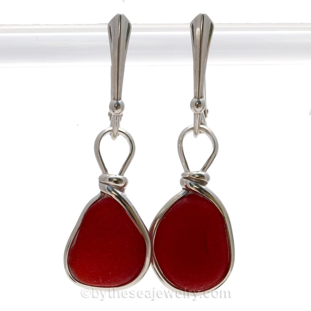 Sea Glass-Gold Earrings | The Little Red Door | Jennifer's of NS