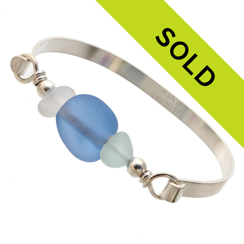 Shiny Bead Tassle Bracelet, Aqua main image 0
