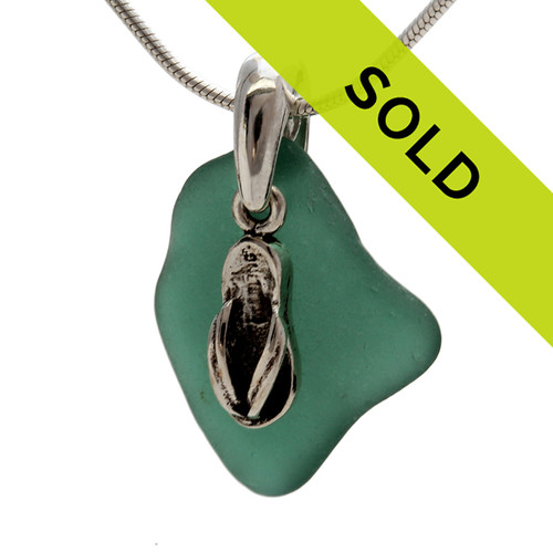 Sorry this sea glass teal necklace has sold!