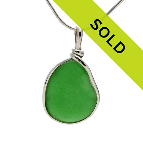 Sorry this green sea glass pendant has sold!