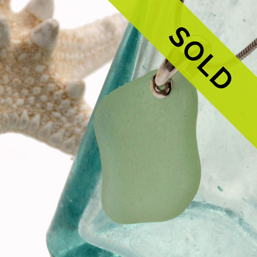 This sea glass necklace has been sold!