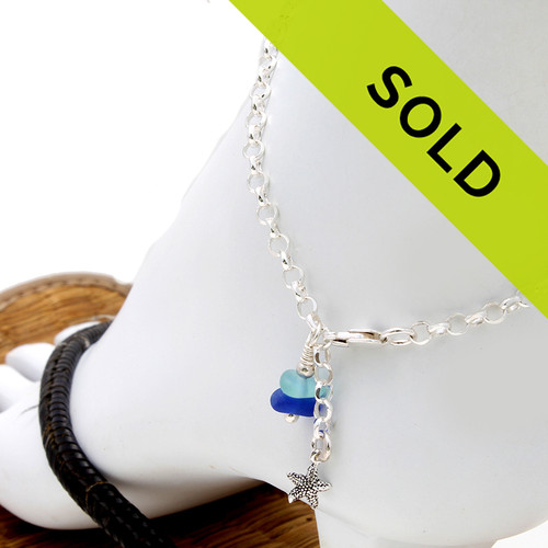 Sorry this sea glass anklet has sold