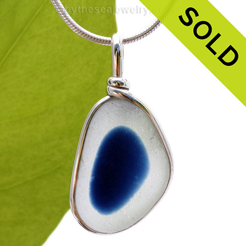 SOLD - Sorry this Ultra Rare Sea Glass Pendant is NO LONGER AVAILABLE!
An rich vivid Royal Blue English Multi Sea Glass Pendant set for a necklace in our Original Sea Glass Bezel© in solid sterling silver setting.