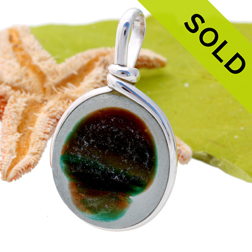 SOLD - Sorry this Rare Sea Glass Pendant is NO LONGER AVAILABLE!